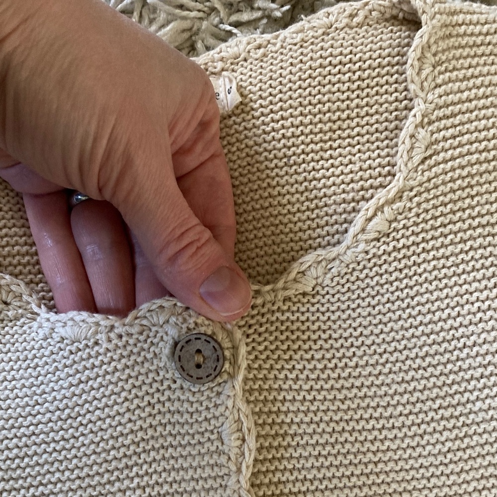 Arabella Cardigan by ShopDahl in Beige Size Small - Picture 6 of 11